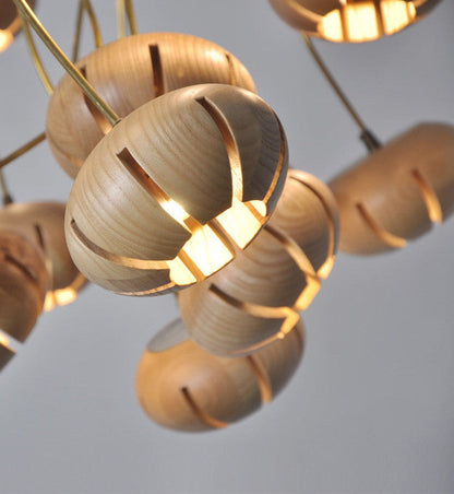 Petal Wood Chandelier