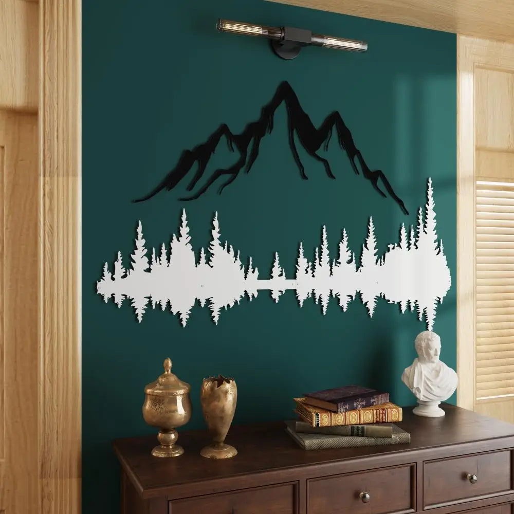 Mountain & Forest Metal Wall Art