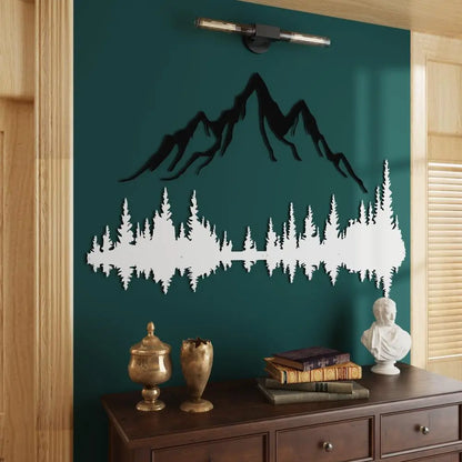Mountain & Forest Metal Wall Art