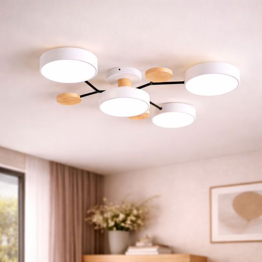 Modern Scandinavian Multi-Branch LED Ceiling Light