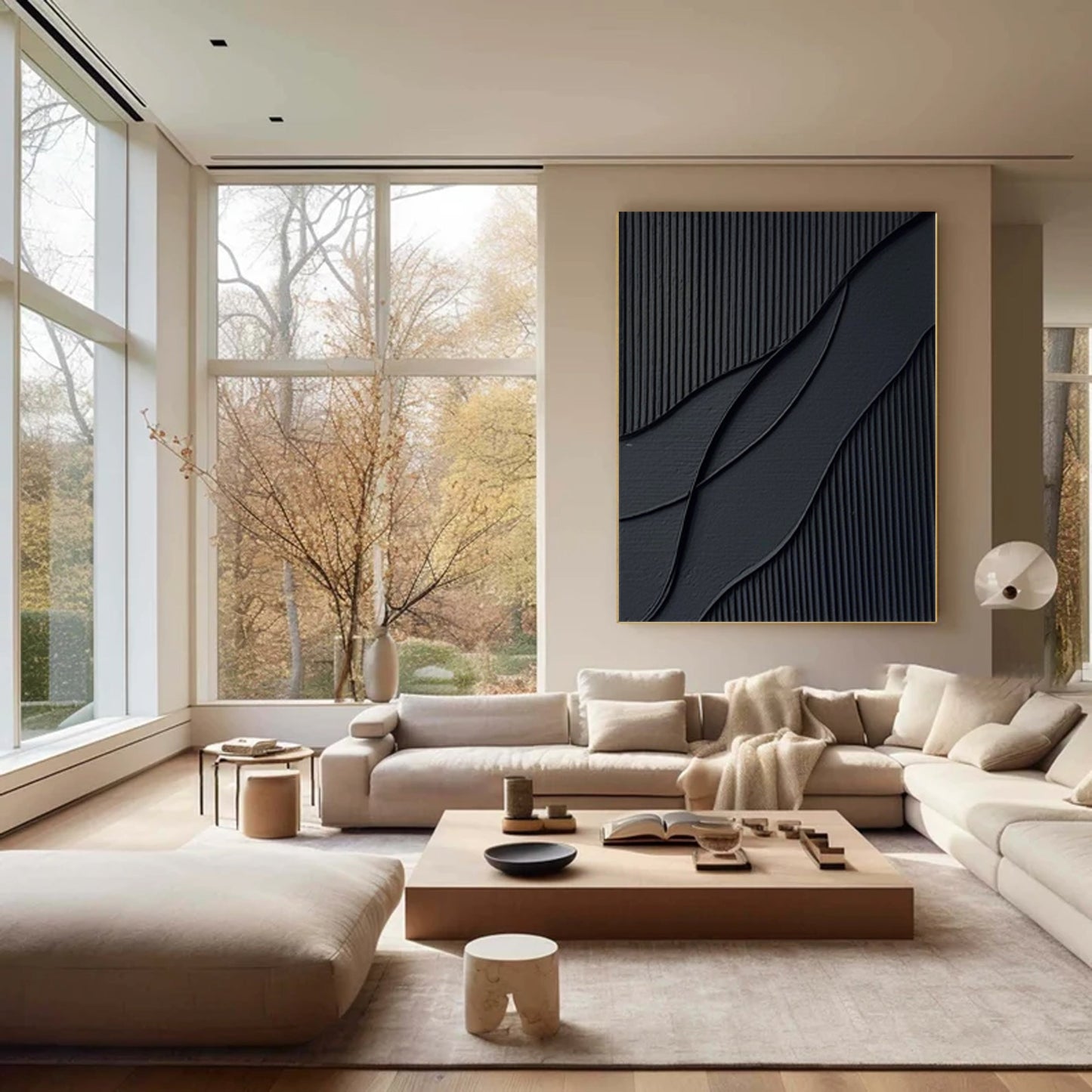 Minimalist Textured Canvas Painting