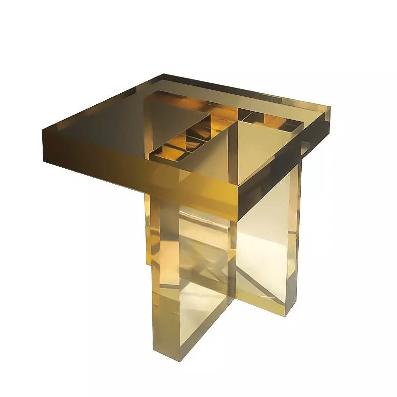 Iridescent Acrylic End Table