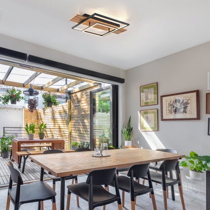 NordicFrame 2-Tier LED Flush Mount Ceiling Light