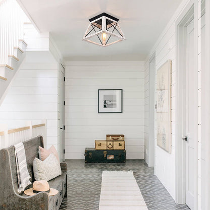 Harbor Farmhouse Square Cage Ceiling Light