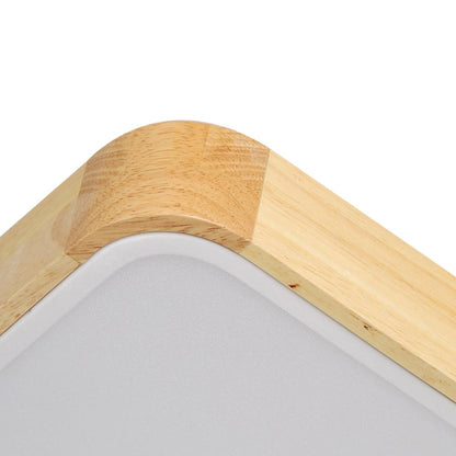 Oakline Wood Rectangle LED Ceiling Light