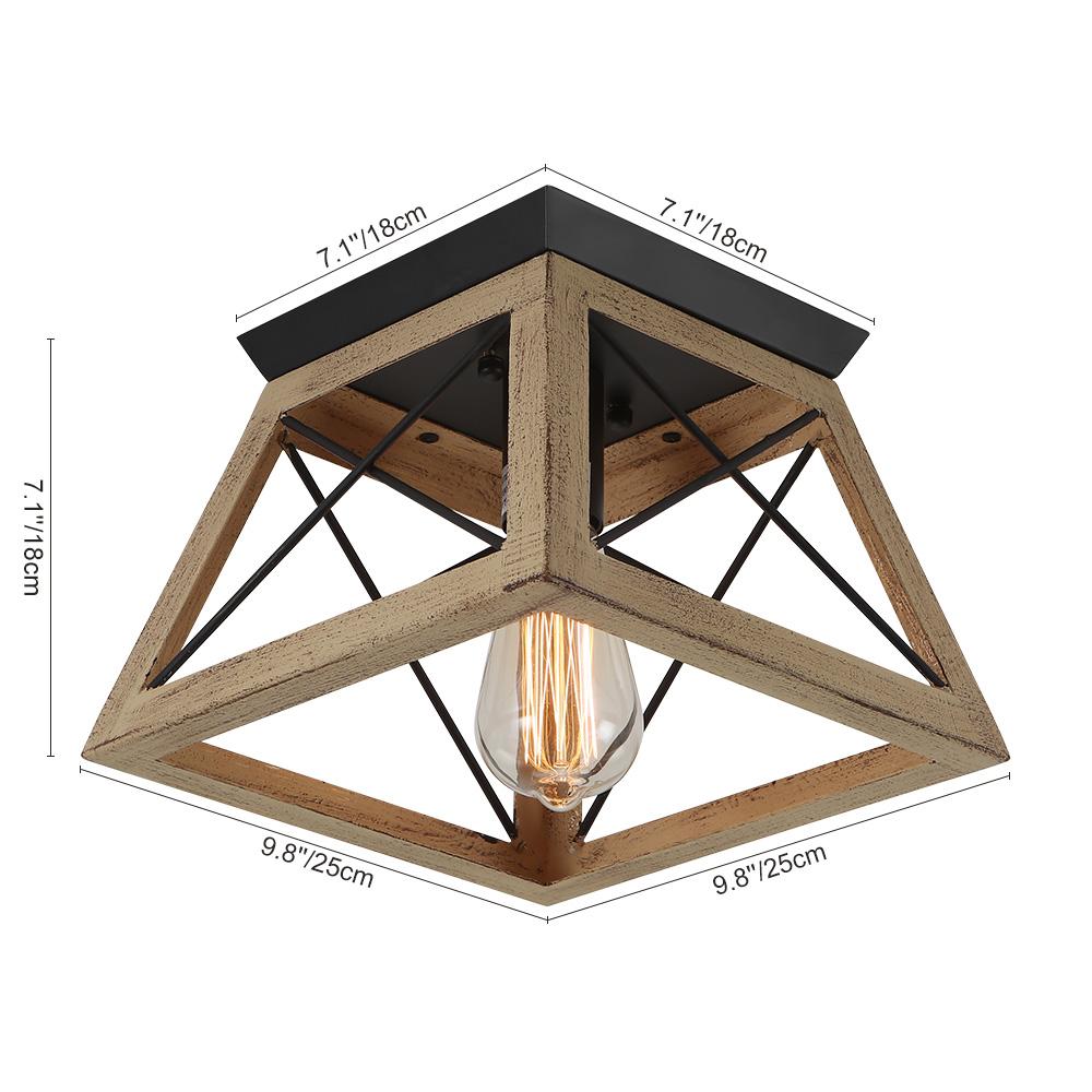 Harbor Farmhouse Square Cage Ceiling Light