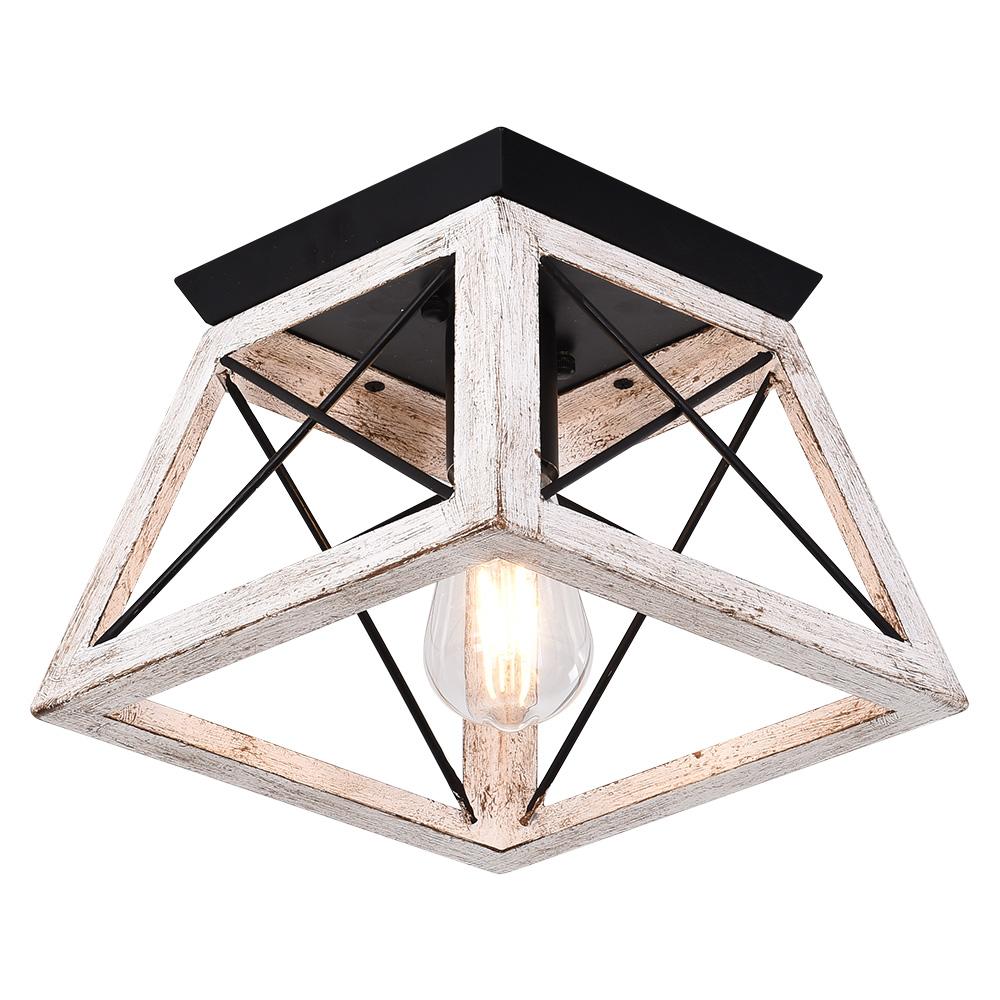 Harbor Farmhouse Square Cage Ceiling Light