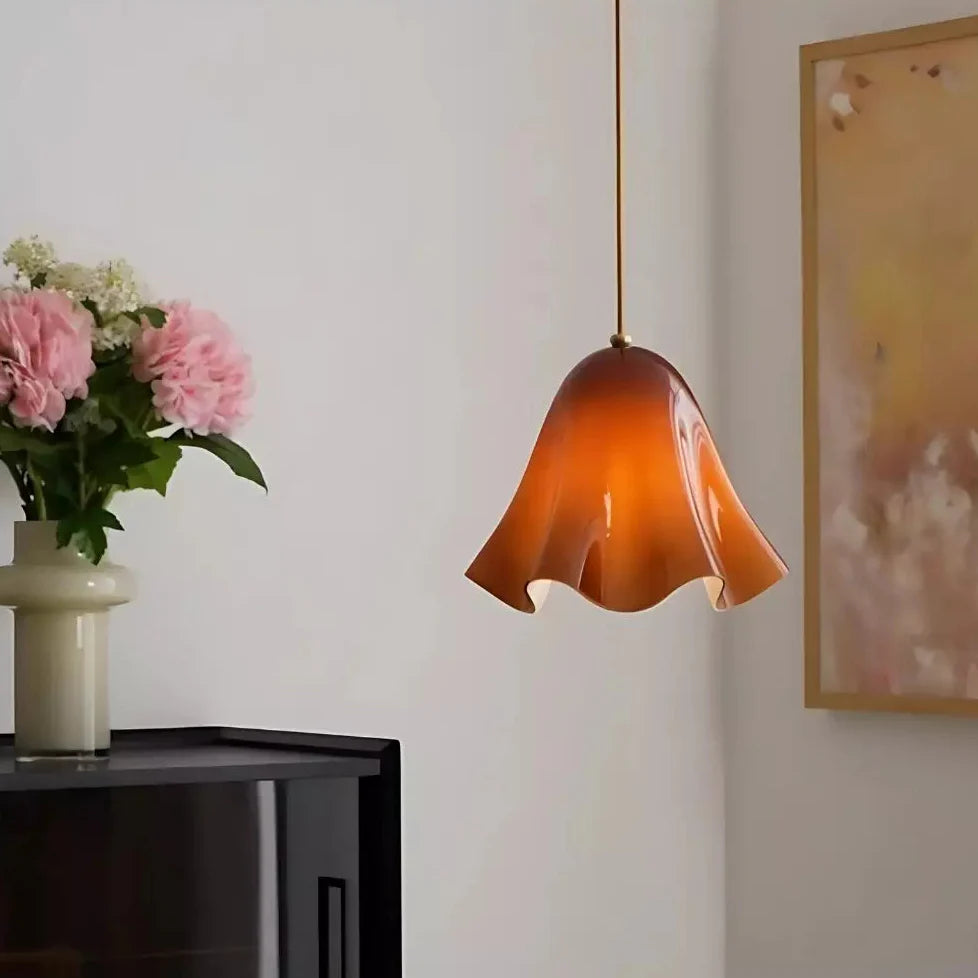 Florique Glass Flower Pendant Light