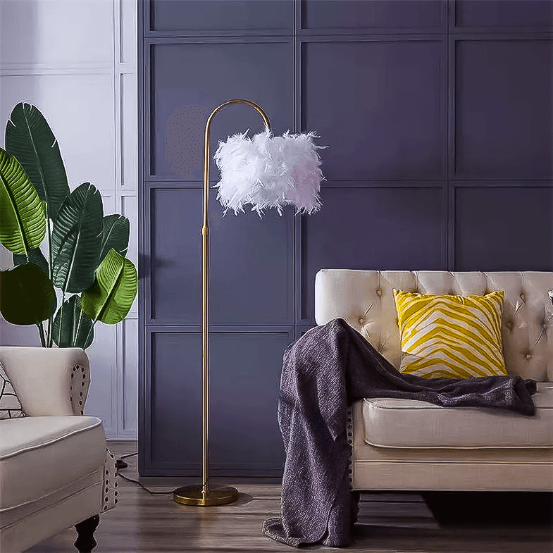 Feather Arch Floor Lamp