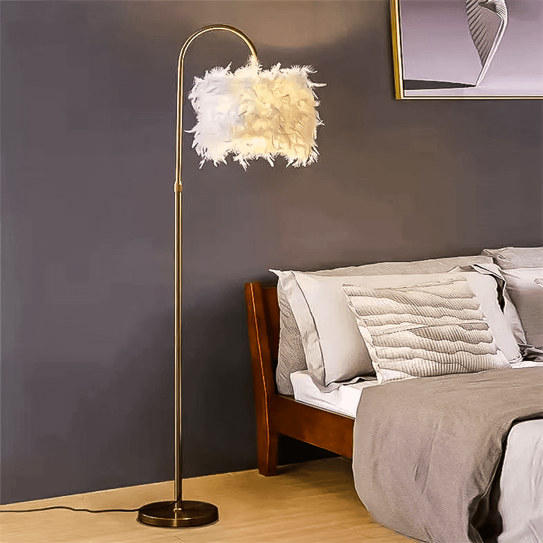 Feather Arch Floor Lamp