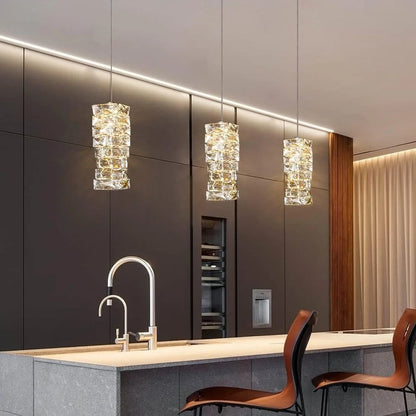 Crystara Stacked Pendant Light