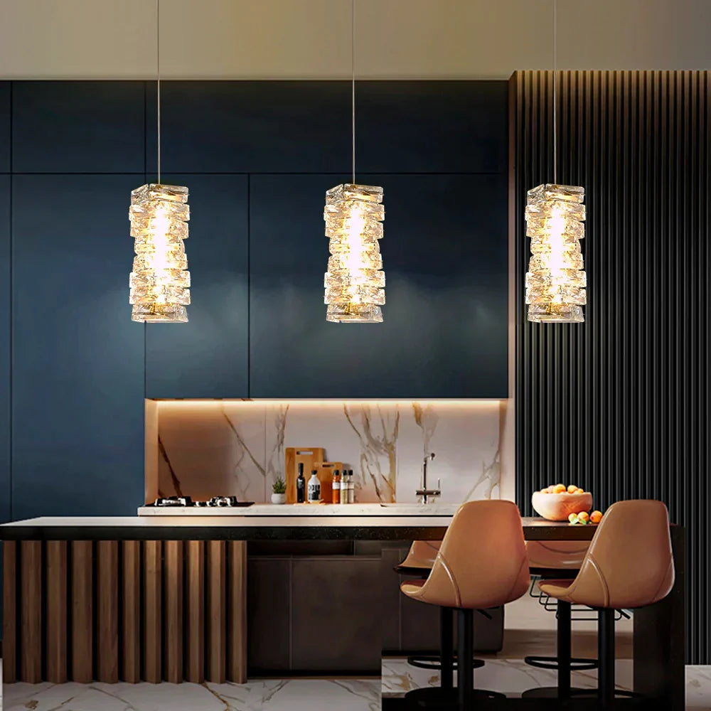 Crystara Stacked Pendant Light