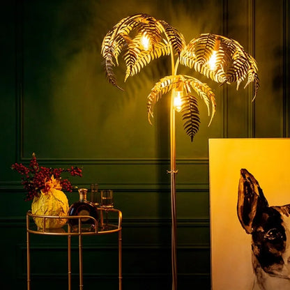Palm Aura Gold Floor Lamp