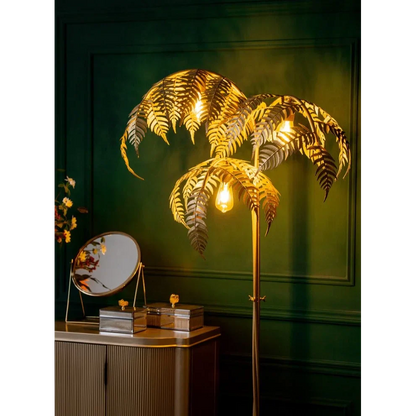 Palm Aura Gold Floor Lamp