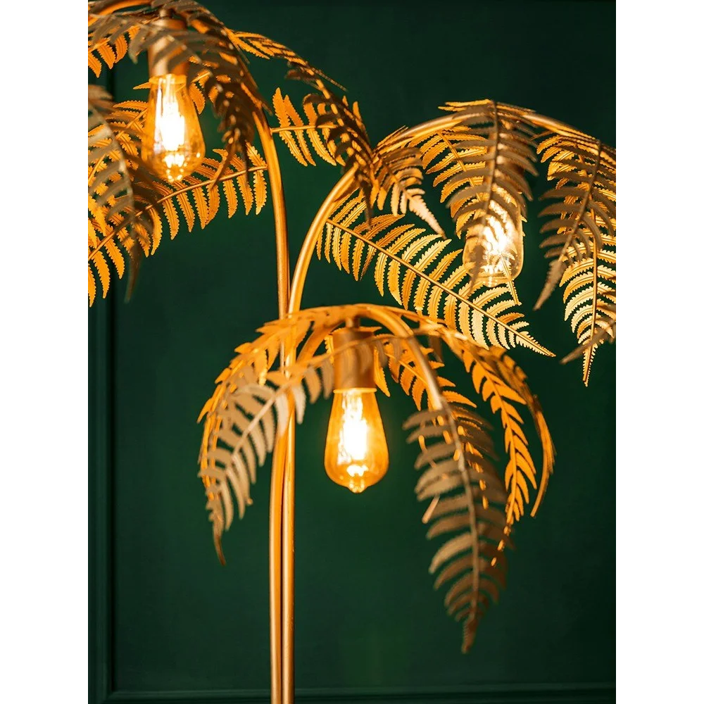 Palm Aura Gold Floor Lamp