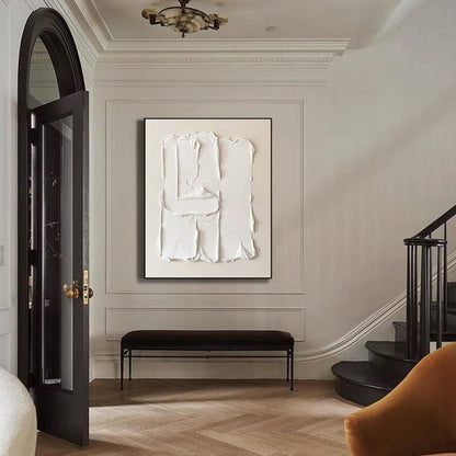 Minimalist Textured Canvas Painting