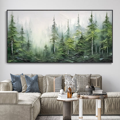 Textured Forest Canvas Painting