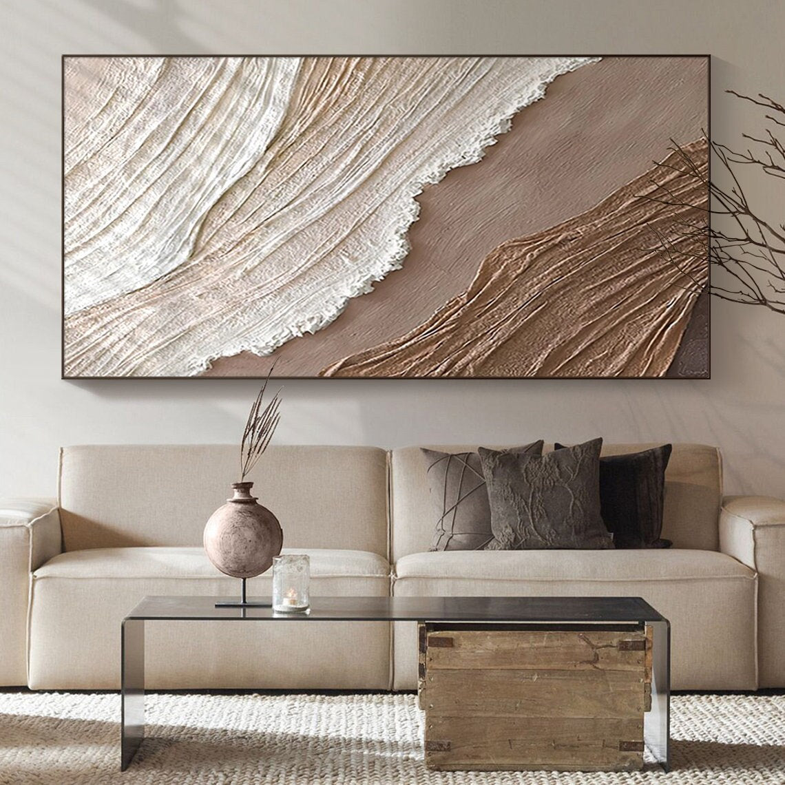 Textured Earth Canvas Painting