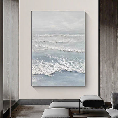 Textured Seascape Canvas Painting