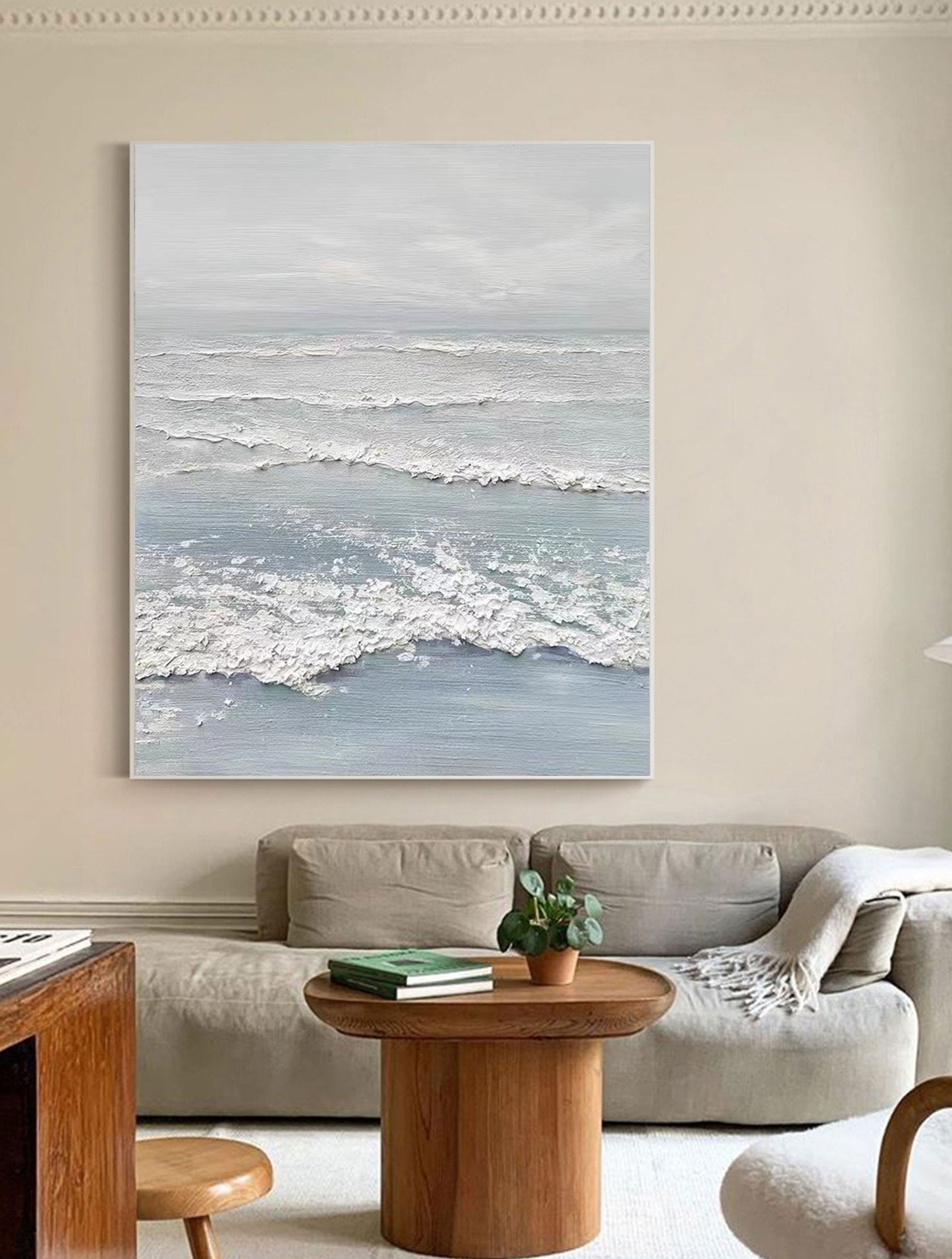 Textured Seascape Canvas Painting