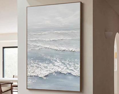 Textured Seascape Canvas Painting