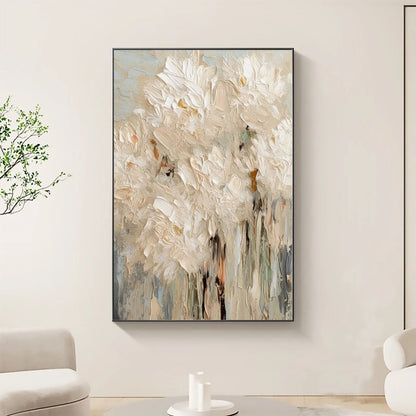 Textured Bloom Canvas Painting