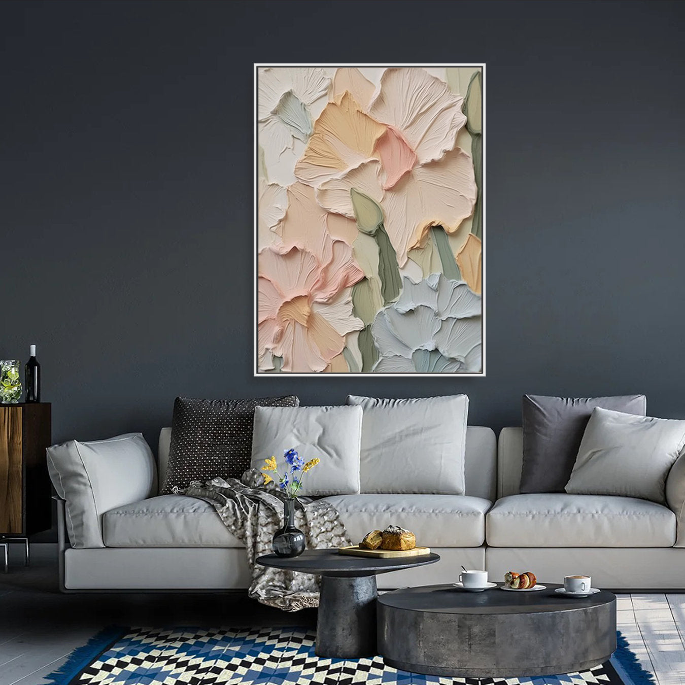 Elegant  Floral Canvas Painting