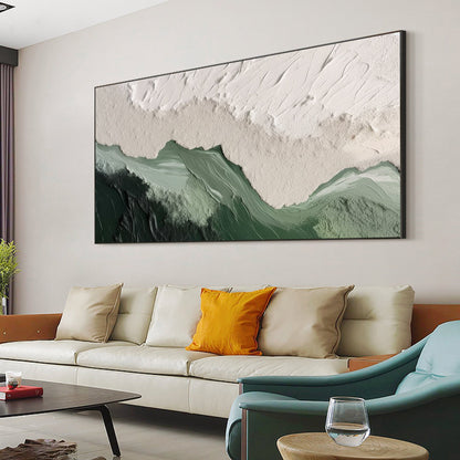 Textured Horizon Canvas Painting