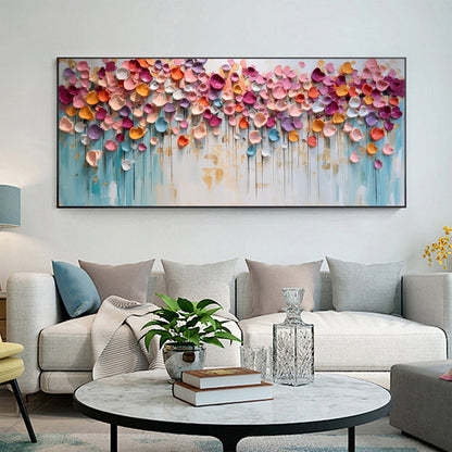 Textured Petal Canvas Painting