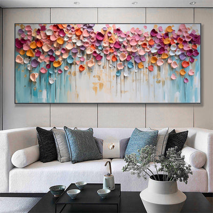 Textured Petal Canvas Painting