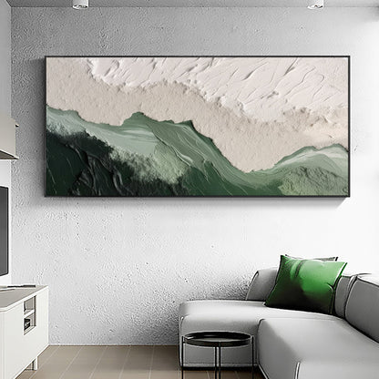 Textured Horizon Canvas Painting