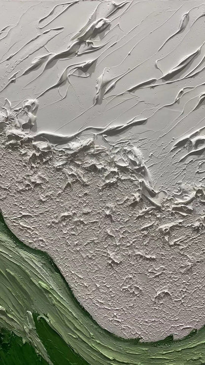 Textured Horizon Canvas Painting