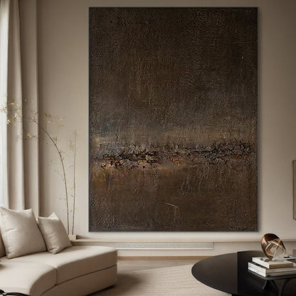 Textured Wabi-Sabi Earth Canvas Painting