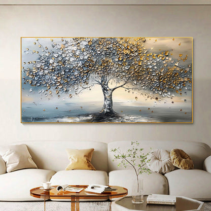 Textured Tree Canvas Painting