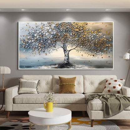 Textured Tree Canvas Painting