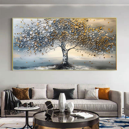 Textured Tree Canvas Painting