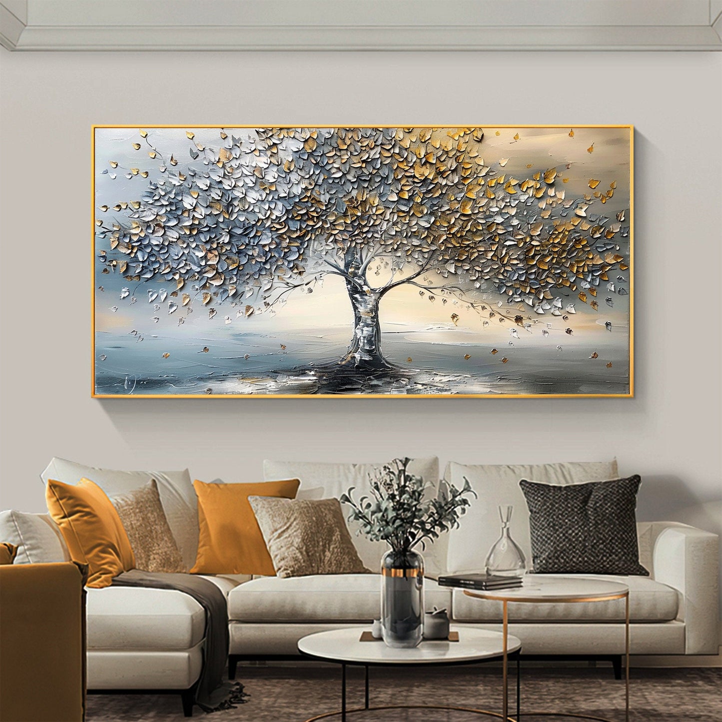 Textured Tree Canvas Painting