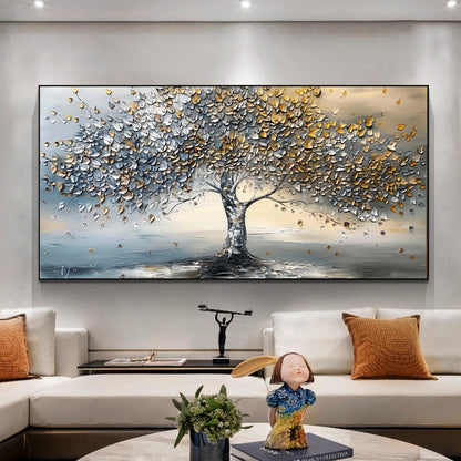 Textured Tree Canvas Painting
