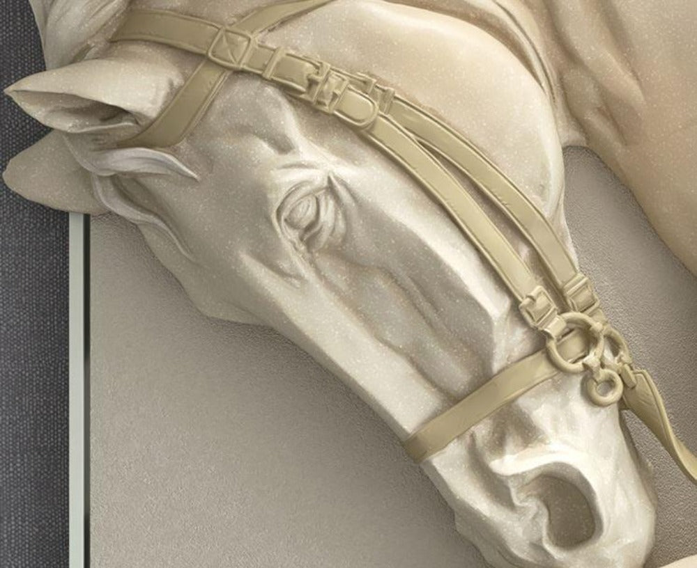 3D Horse Relief Wall Art