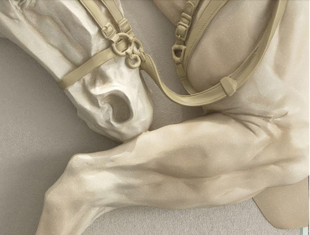 3D Horse Relief Wall Art