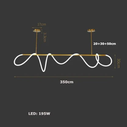 WaveLine LED Ceiling Light