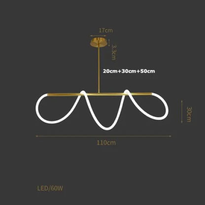 WaveLine LED Ceiling Light