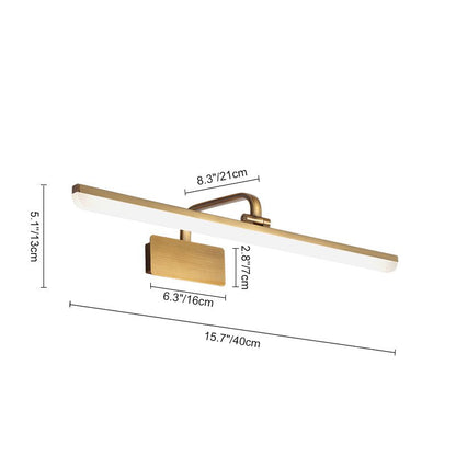 Brass Linear LED Vanity Light