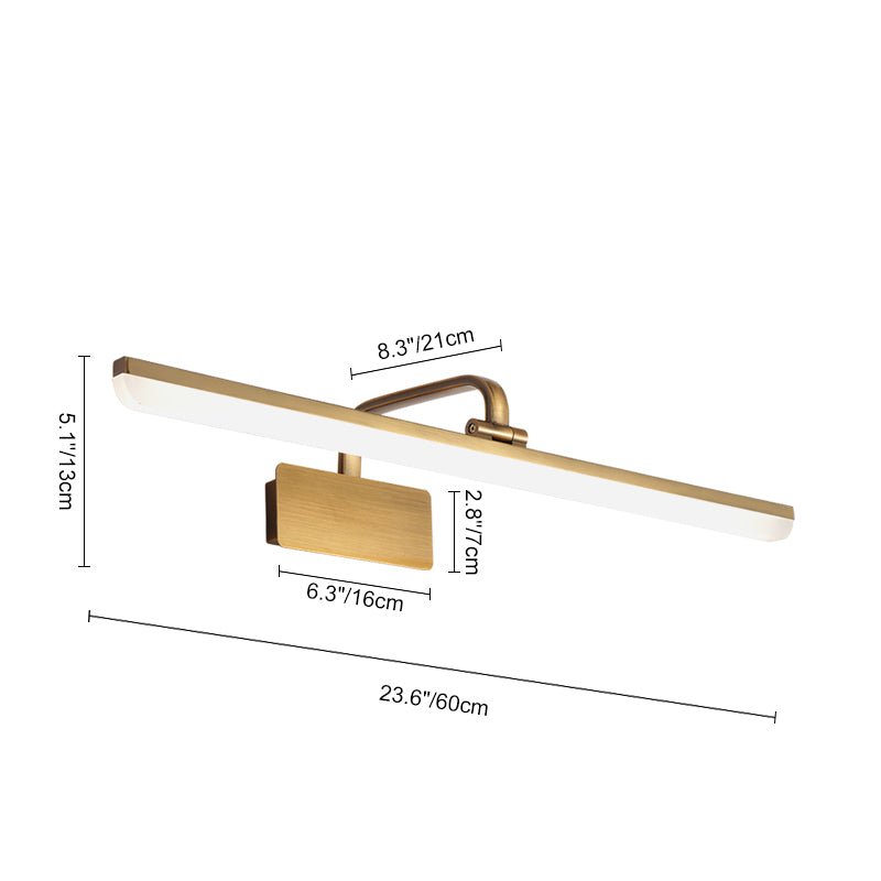 Brass Linear LED Vanity Light