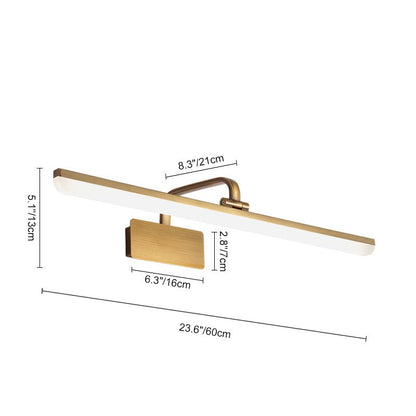 Brass Linear LED Vanity Light