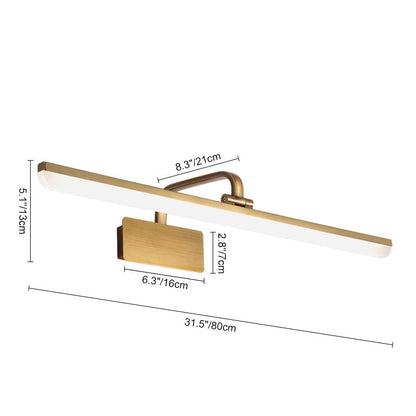 Brass Linear LED Vanity Light