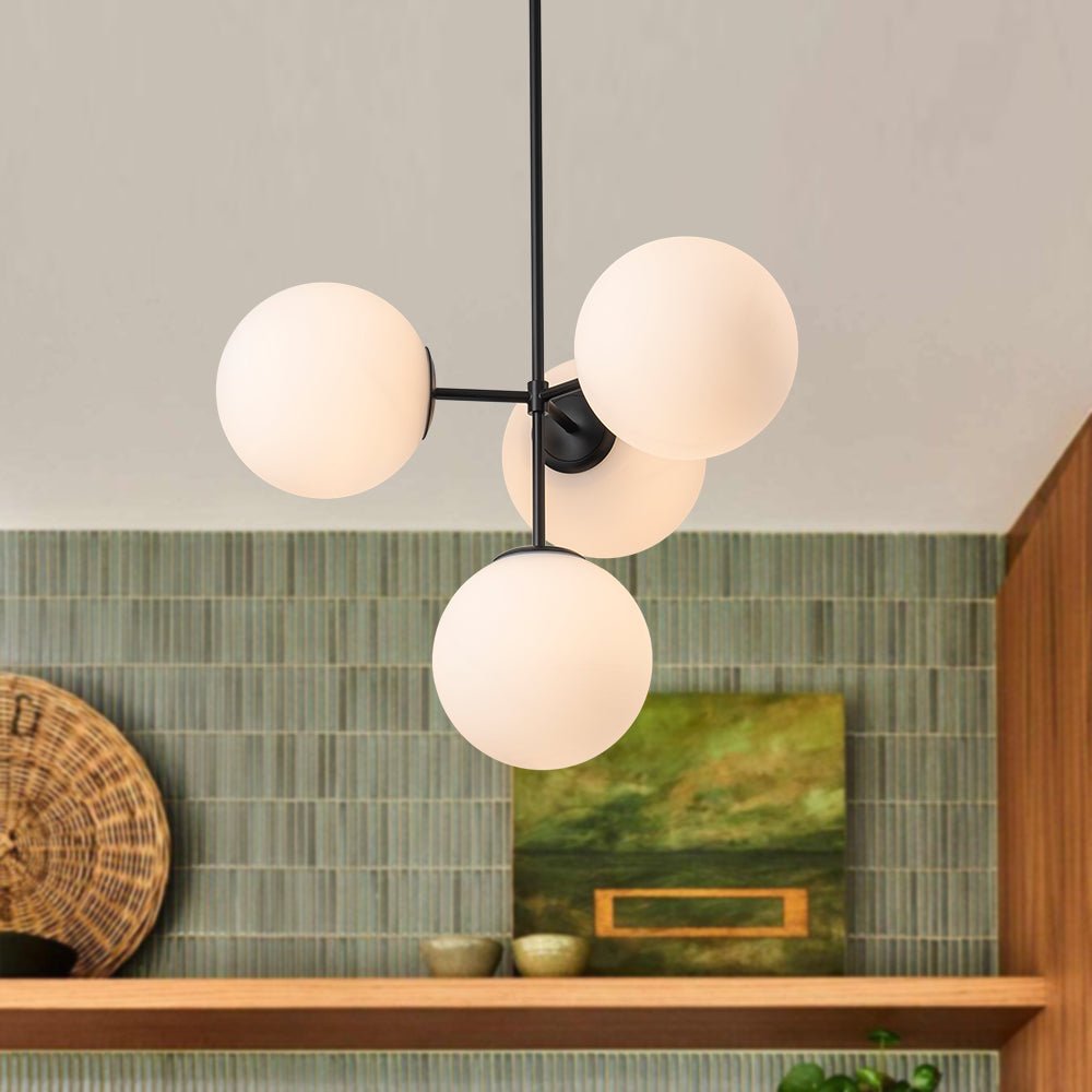 Opal Globe Sputnik Chandelier
