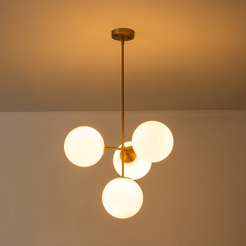 Opal Globe Sputnik Chandelier