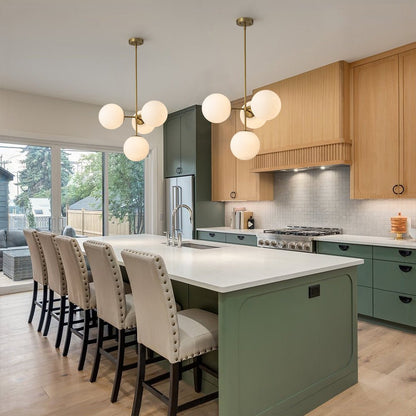 Opal Globe Sputnik Chandelier