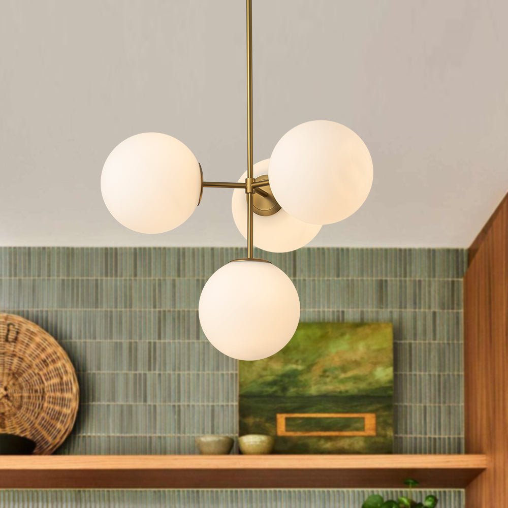 Opal Globe Sputnik Chandelier